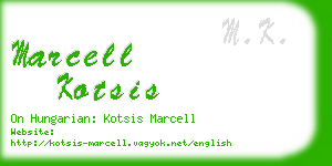 marcell kotsis business card